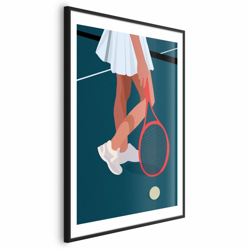 Plakat Artgeist Tenisistka 60x90 cm z ramą czarną 1 szt