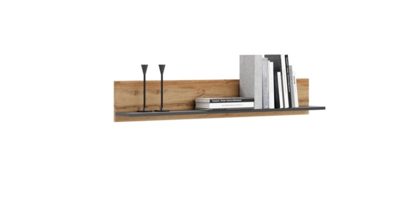 Półka Kobi Shelf 100 cm dąb craft złoty czarny 1 szt.