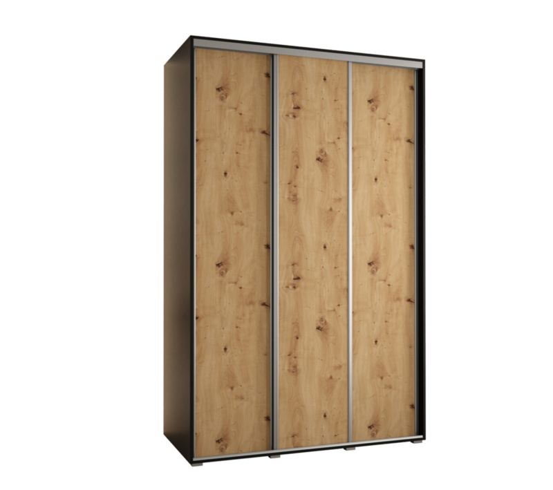 Szafa przesuwna Abiks DAVOS 1 wysoka szer.160cm czarny/artisan/srebrny 1szt.