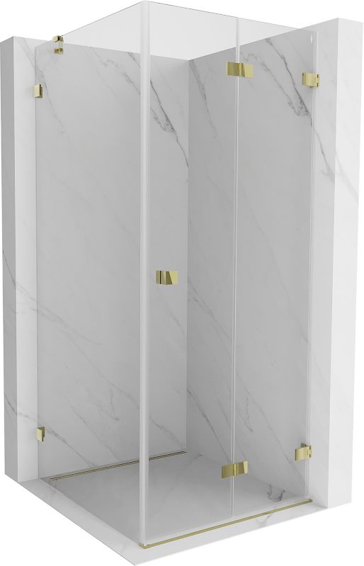 Kabina prysznicowa składana Mexen Lunar-F złota 80x80 cm 836-080-080-50-00-P 1 szt.
