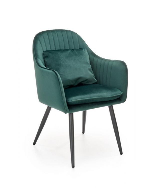 Krzesło Halmar tapicerowane K464 VELVET zielone 1 szt