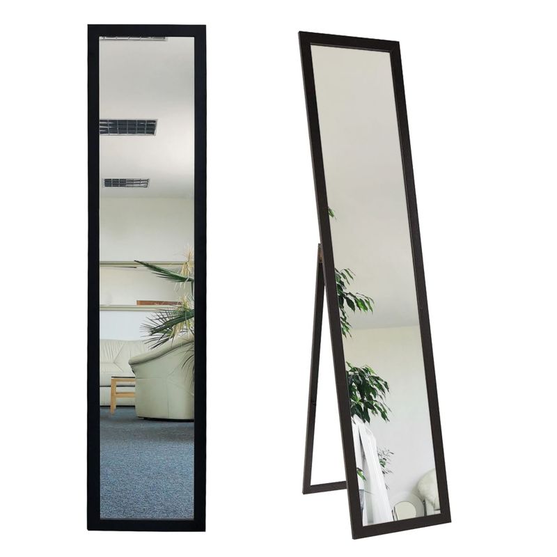 Lustro stojące BD art do garderoby skandynawskie 155x35,8 cm czarne 1szt.