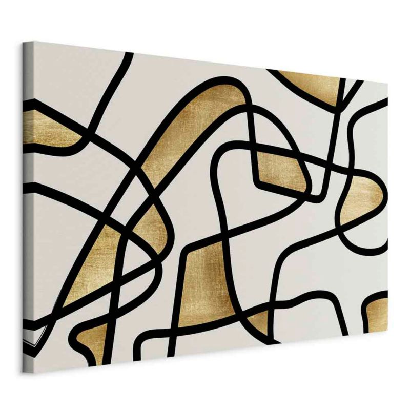 Obraz Artgeist Złota spirala 90 x 60 cm flizelina 1 szt