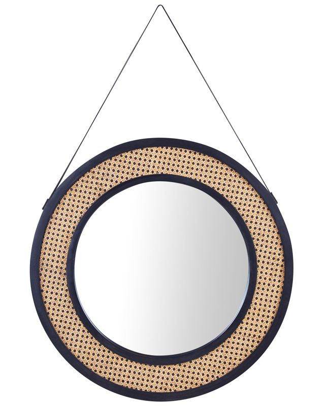 Lustro ścienne Cambrai 70 cm 104 cm Rattan Naturalny 1 szt.