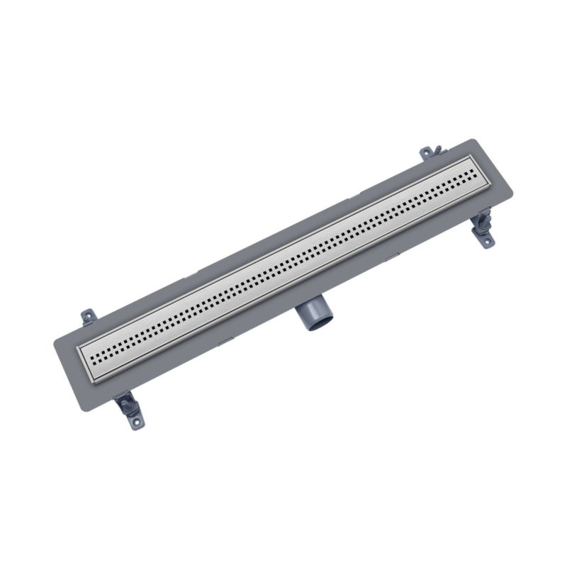 Odpływ liniowy ABS Premium Vogi ruszt kwadraty Cube pod płytkę 60 cm szary 1 szt.