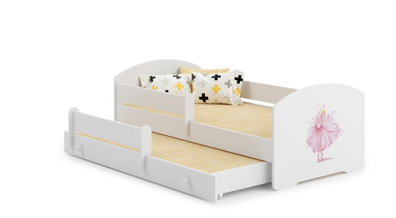 Łóżko podwójne Kobi LUK 160x80 Księżniczka w koronie 1 szt.