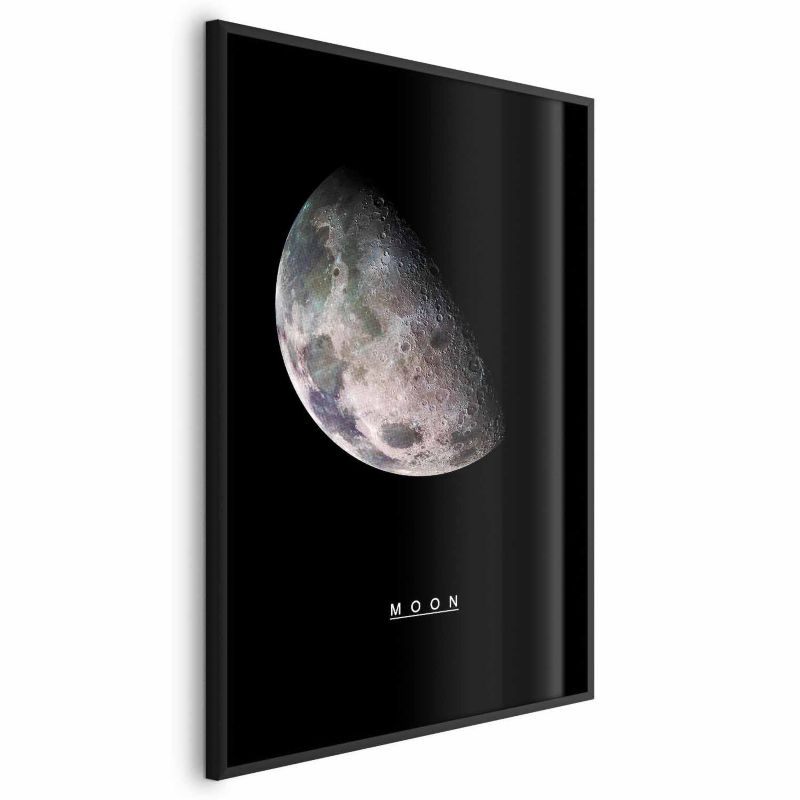 Plakat Artgeist Księżyc 40x60 cm z ramą czarną 1 szt