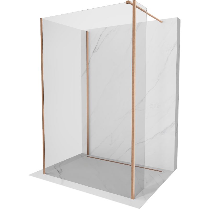 Ścianka prysznicowa Mexen Kioto transparent miedź szczotkowana 120x120x40 1 szt.