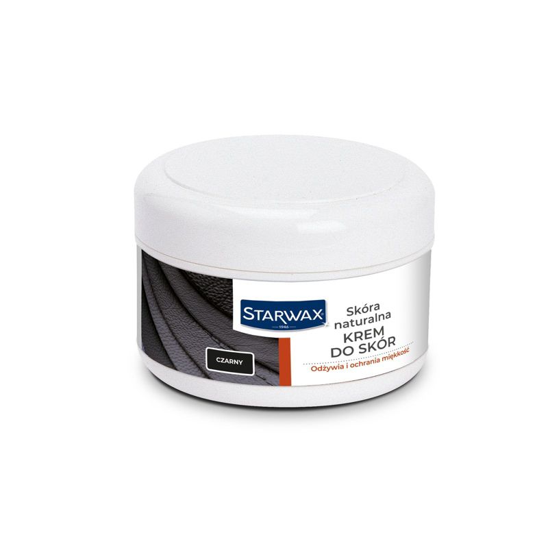Krem do Skór Czarny Starwax, pielęgnacja i konserwacja skór naturalnych 150 ml