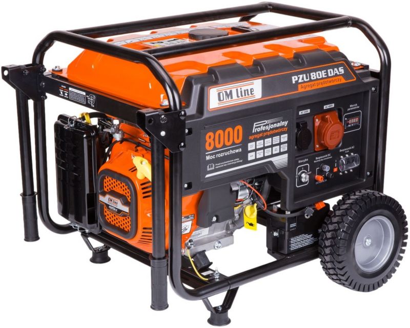 Oleo Mac Om Line Pzu 80E Das Agregat Generator Prądotwórczy 230V 400V Z Avr Estart Rozrusznik 6,5 Kw -