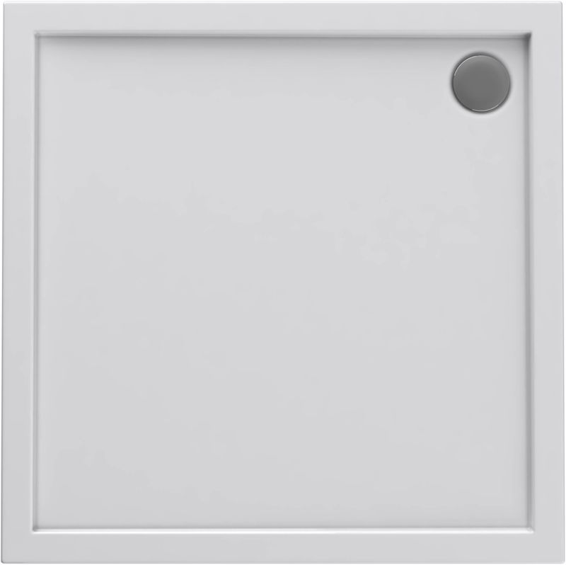 Brodzik akrylowy Schedpol Atla kwadratowy 90 x 90 x 4,5 cm biały