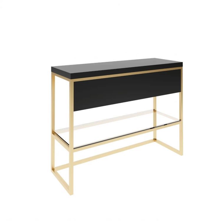 Szafka Baltica Design pod umywalkę nablatową BOSTON GOLD 80 cm złoty/czarny 1 szt