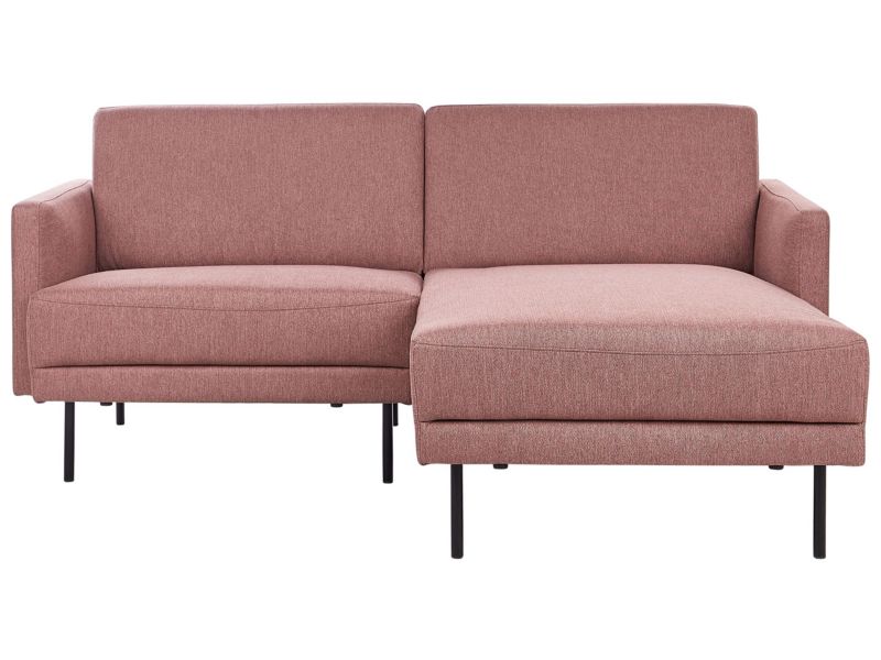 Sofa narożna lewostronna Breda Złoty brąz Tkanina 2-osobowa Lewostronny 1 szt.