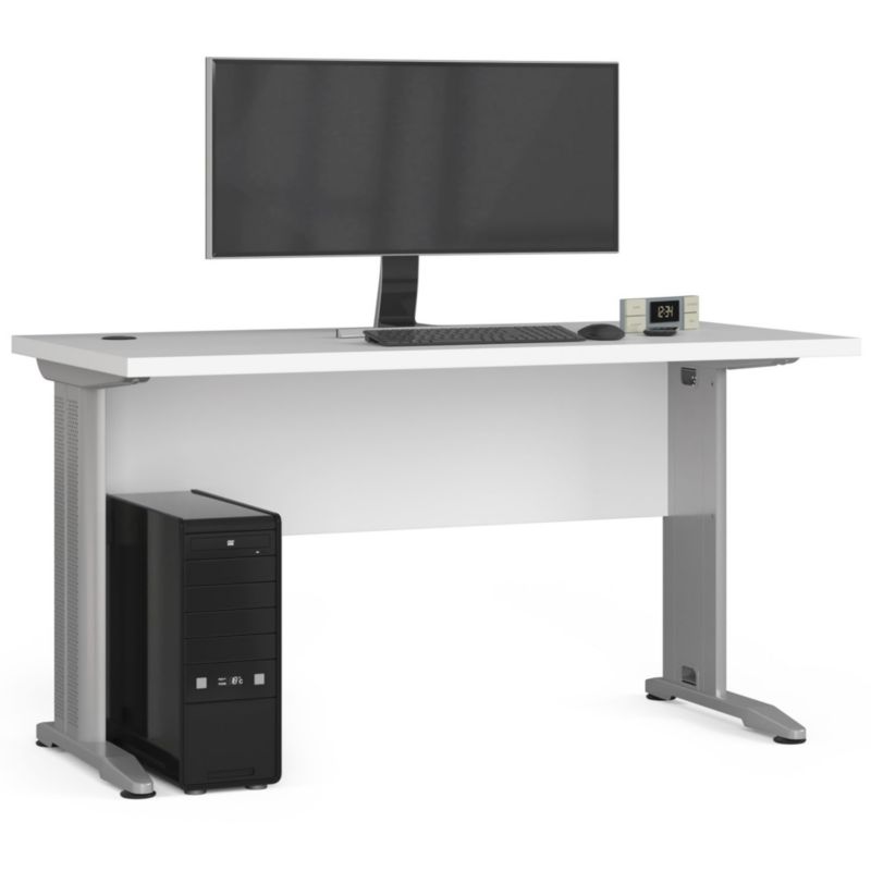 Biurko Akord BM135 Białe 135 cm kolor Biały mat 135x60x76 cm 1 szt.