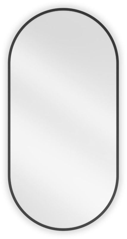 Lustro łazienkowe owalne Mexen Loft czarne 90x45 cm 1 szt.