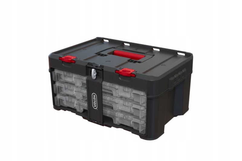 Skrzynka z 3 organizerami Keter Stack 'N' Roll