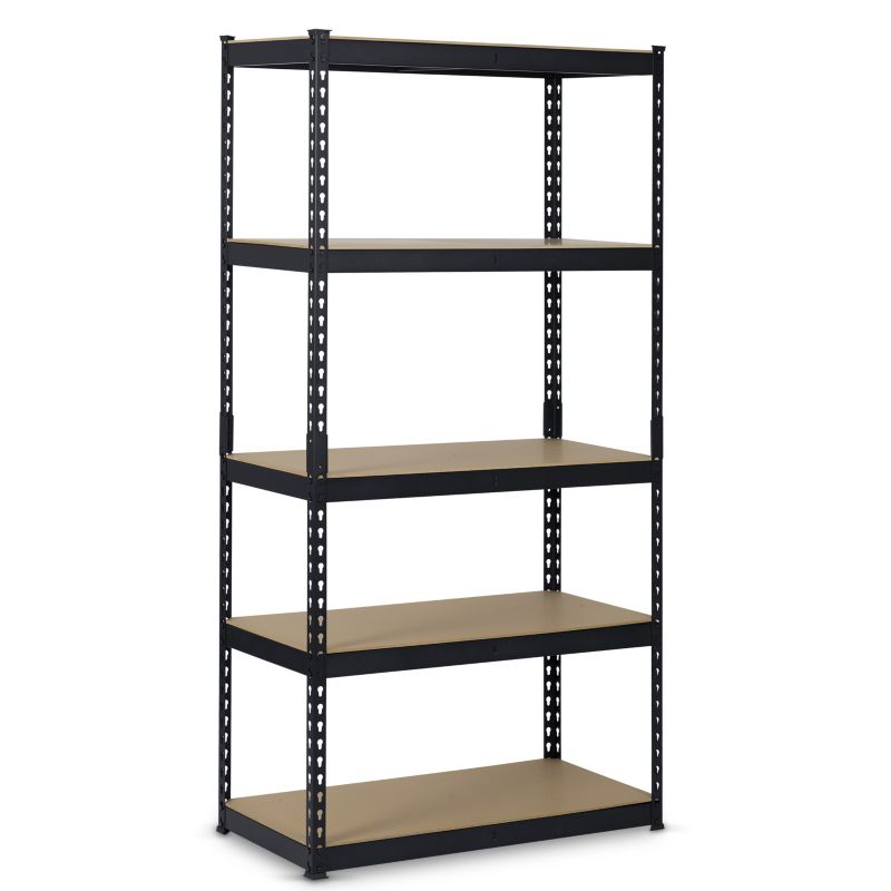 Regał magazynowy Humberg 183x90x45cm metalowy loftowy czarny 5 półek 265 kg 1 szt.