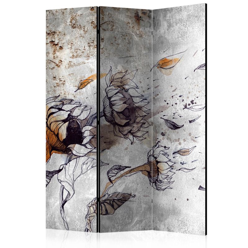 Parawan dwustronny Artgeist Kwiaty 135x172 cm Kwiaty 1 szt