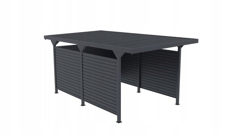 Wiata samochodowa Corciano Carport Georg z blachami bocznymi 540 x 285 x 230 cm 1 kpl.