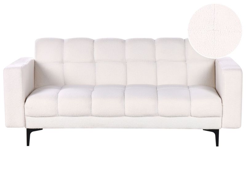 Sofa trzyosobowa Alnes Biały Boucle 1 szt.