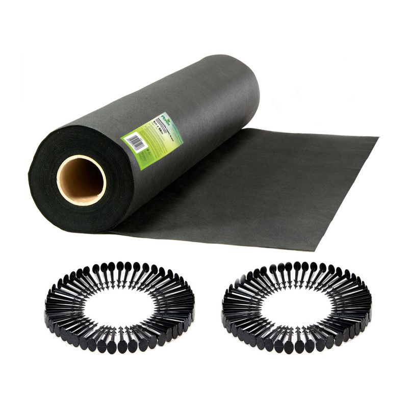 Agrowłóknina ogrodowa Plonos agrotkanina na chwasty 150 g/m² 1x50m + 50 szpilek 1 szt.