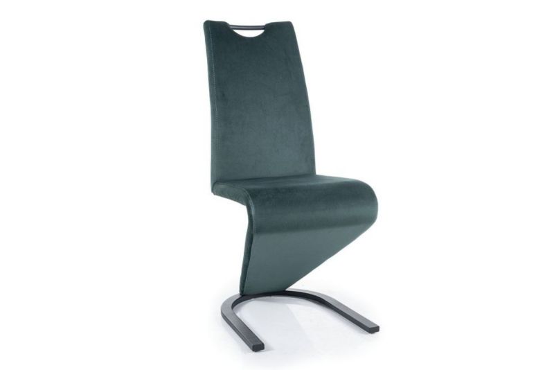 Krzesło Signal tapicerowane H-090 VELVET zielone 1 szt