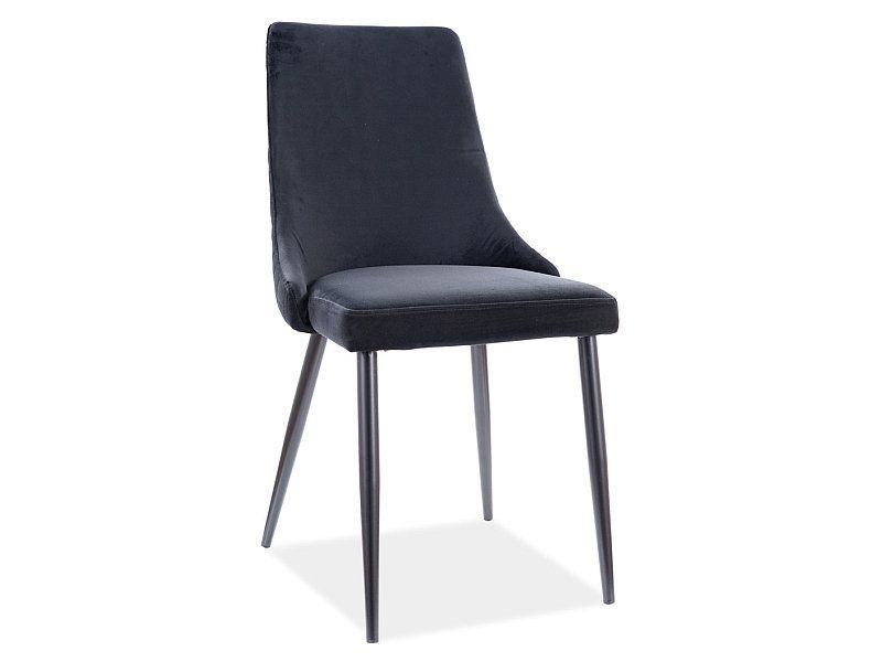 Krzesło Signal PIANO B VELVET czarne 1 szt