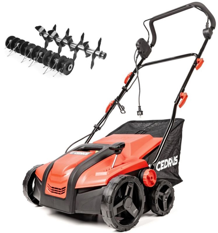 Cedrus We38 Wertykulator Do Trawy Areator Cedrus We38 2W1 Aerator + 2 Wałki 1800W 38Cm