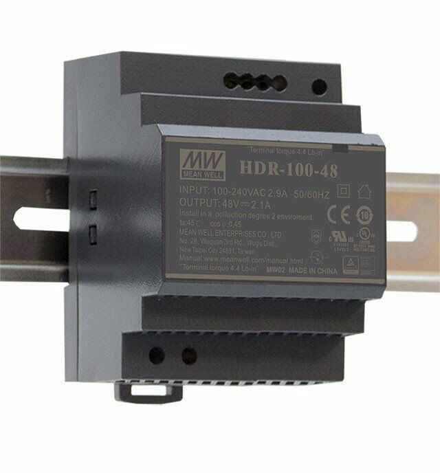 Zasilacz na szynę DIN MEAN WELL 100W 12V 7,1A HDR-100-12 1 szt.