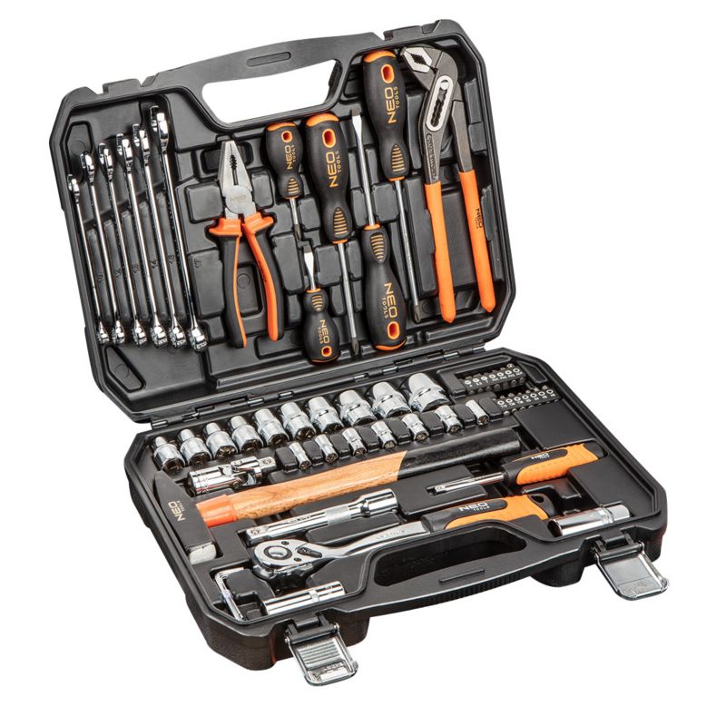 Zestaw narzędzi Neo Tools 56 elementów 1/4" 1/2" 1 kpl