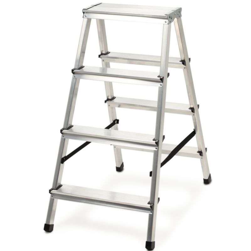 Drabina KADAX Aluminiowa Składana 4 Stopniowa Domowa mocna 125kg Produkt Polski 1szt.
