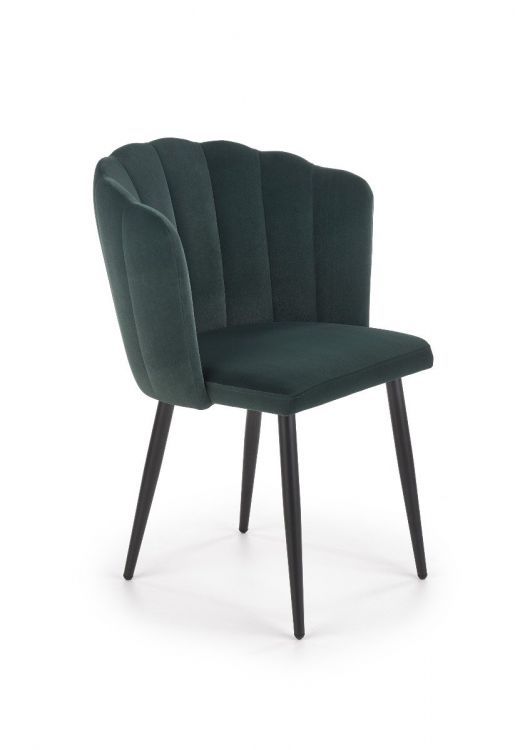 Krzesło Halmar K386 VELVET ciemno zielone 1 szt
