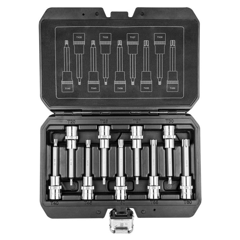Zestaw końcówek Torx na nasadce 1/2" NEO TOOLS T20 do H60 1 kpl.