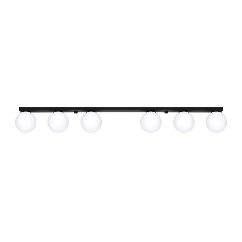 Plafon Sollux Lighting YOLI 6 czarny 1 szt.