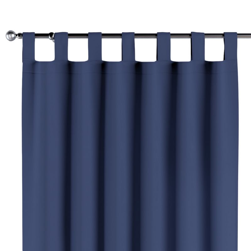 Zasłona na szelkach Dekoria 140x260 cm Crema granatowy 1 szt.