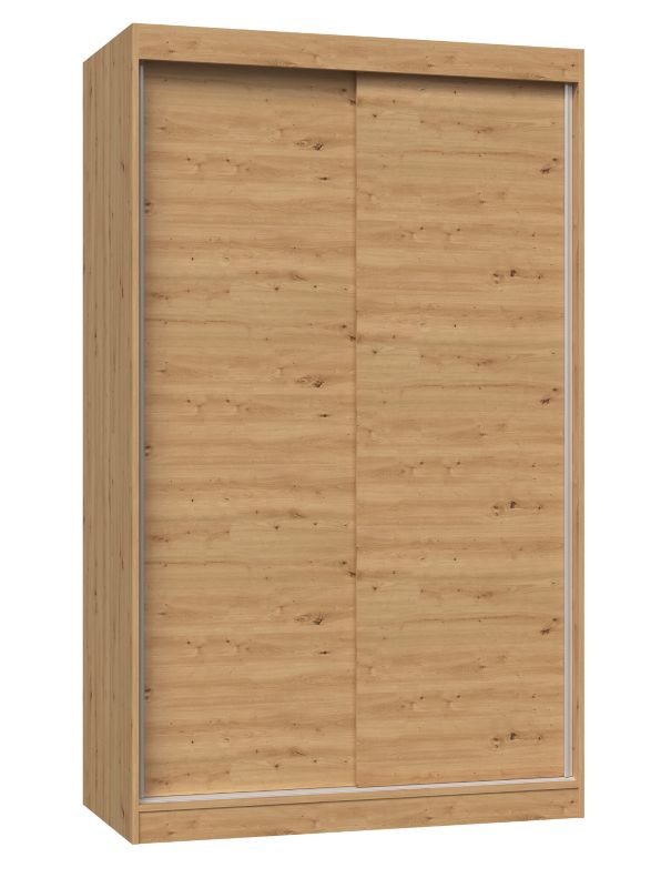 Szafa Przesuwna Topeshop IGA 120 cm Drzwi Przesuwne Półki Dąb Artisan 61x120x200 cm 1 szt.
