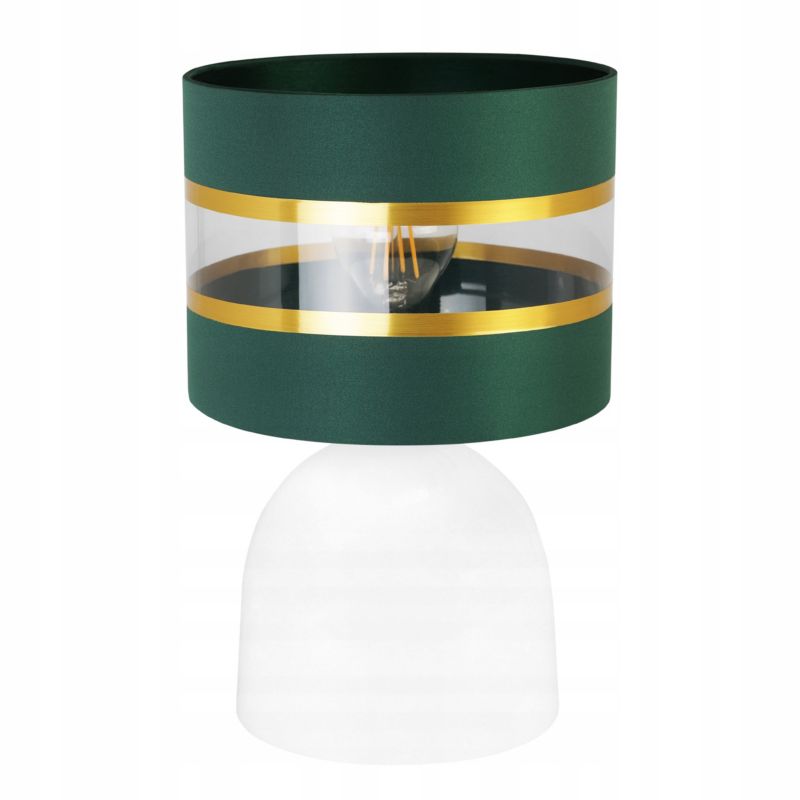 Lampa stołowa nocna Light Home LH Elegance Gold Neli 1x E27 60W biały/zielony 1szt.