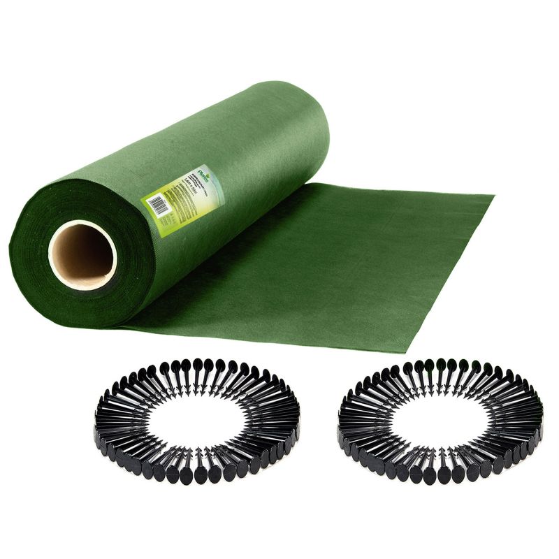Agrowłóknina ogrodowa Plonos agrotkanina na chwasty 70 g/m² 1,6x50m + 100 szpilek 1 szt.