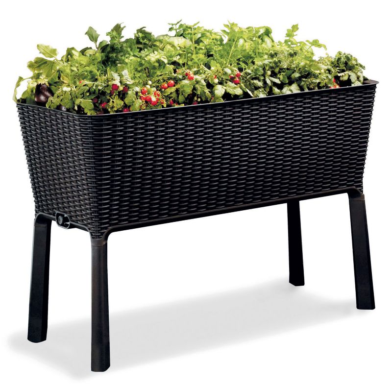 Doniczka ogrodowa Keter Easy Grow 114x49,3x75,7cm 120l Grafitowa 1 szt.