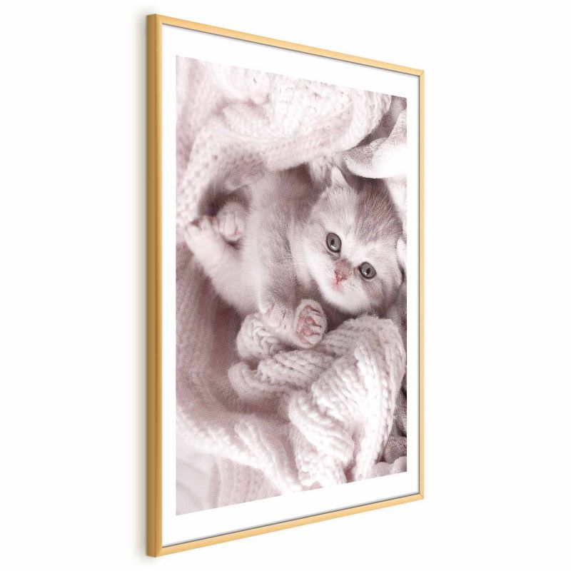 Plakat Artgeist Miłośnik wypoczynku 40x60 cm z ramą złotą 1 szt