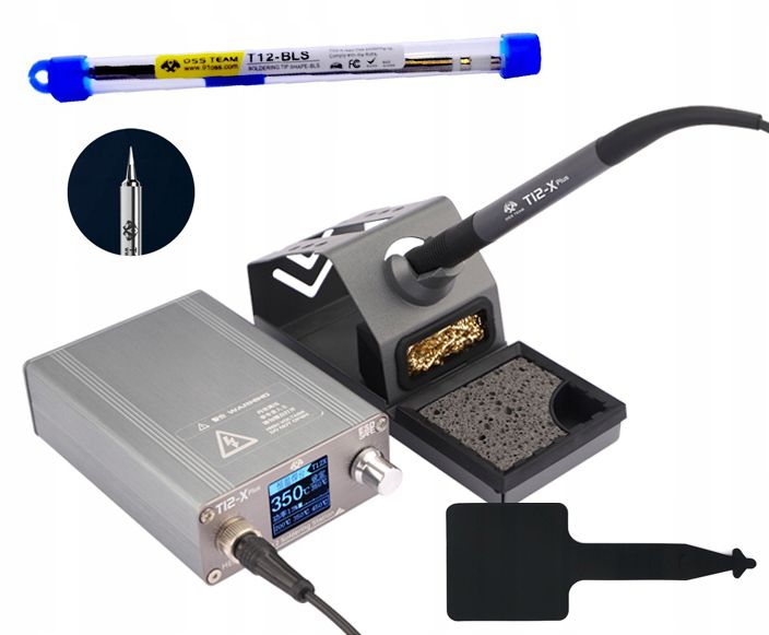 Stacja lutownicza OSS TEAM T12-X Plus 75W + grot T12-BLS 1 kpl