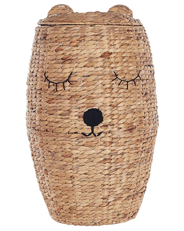 Kosz pleciony miś z hiacyntu wodnego naturalny Sambur 1 szt.