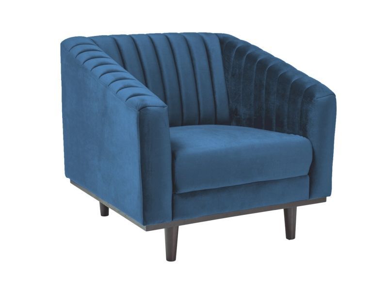 Fotel Signal ASPREY VELVET 1 granatowy 1 szt