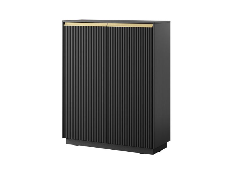 Komoda dwudrzwiowa Bettso Roy 104 cm wysoka czarny 1szt.