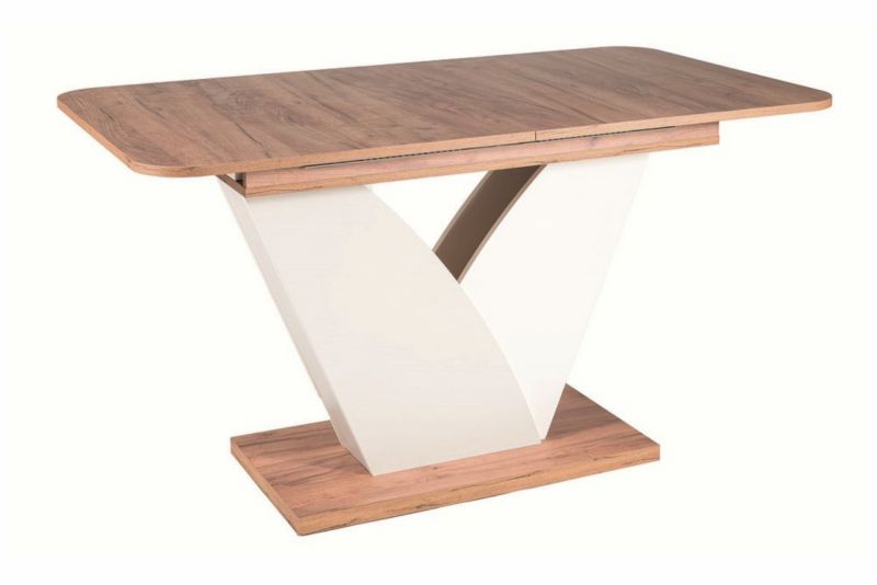 Stół Signal rozkładany VIDAR 140(180)x80 dąb craft tabacco/kremowy 1 szt