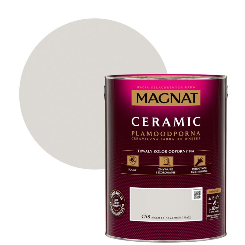 Farba Magnat Ceramic C58 mglisty krzemień 5 l