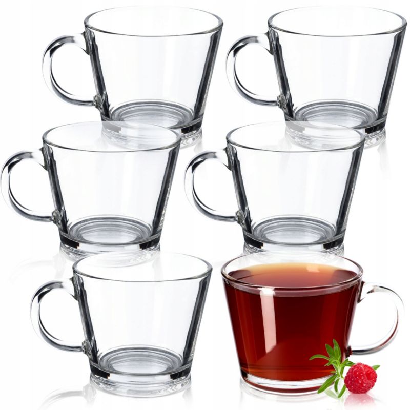 Szklanki KADAX Do Napojów Herbaty Soku 380ml 6szt