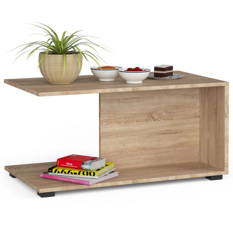 Stolik kawowy Akord Margo Dąb Sonoma 90 cm kolor Dąb Sonoma mat 90x50x45 cm 1 szt.