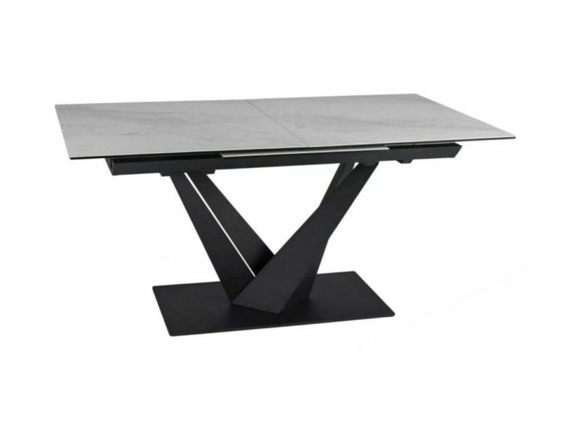 Stół Signal rozkładany SORENTO CERAMIC 160(220)x90 biały/czarny mat 1 szt