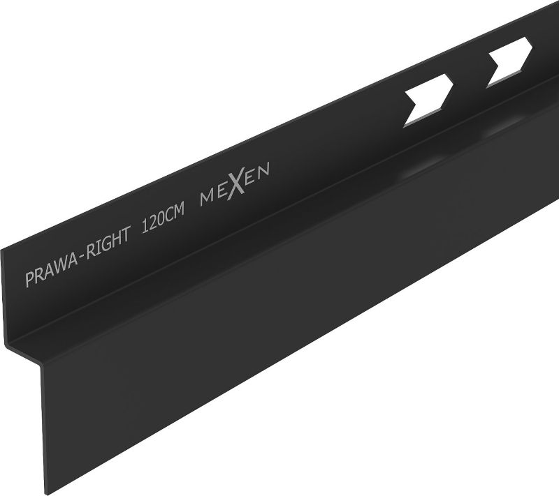 Listwa spadkowa Mexen Line-B czarna 120 cm prawa 1 szt.